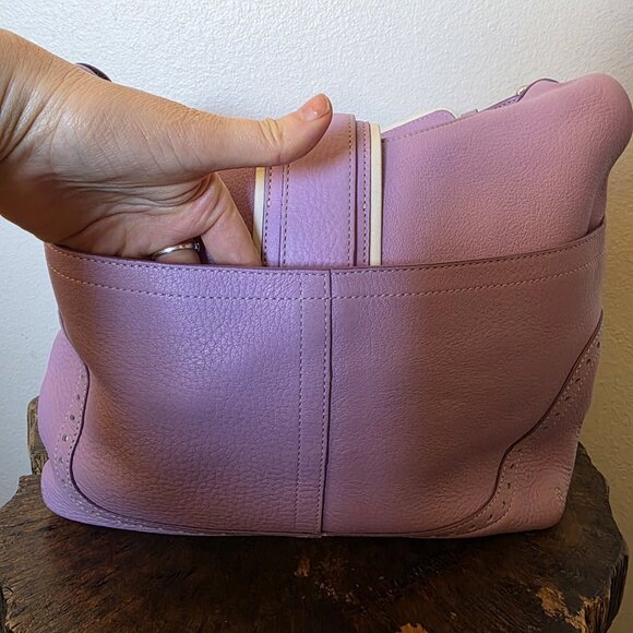 Coach Soho Hampton 5054 Pink Pebbled Leather Hobo Shoulder Bag Authenticated - Picture 11 of 16